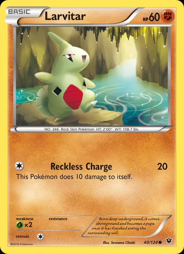 Larvitar 40/124 from Fates Collide