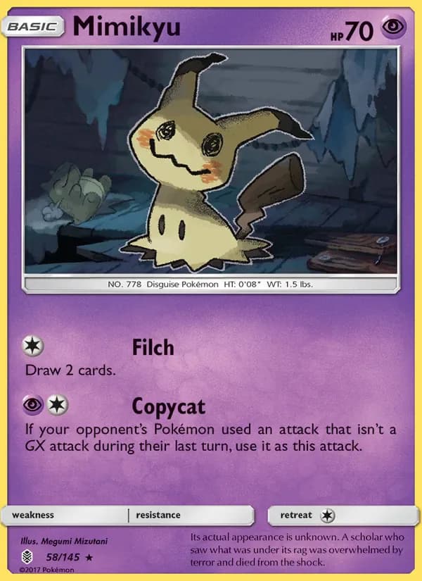Mimikyu 58/145 from Guardians Rising