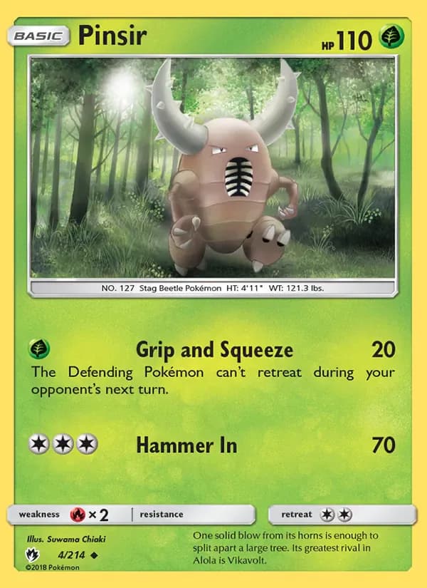 Pinsir 4/214 from Lost Thunder