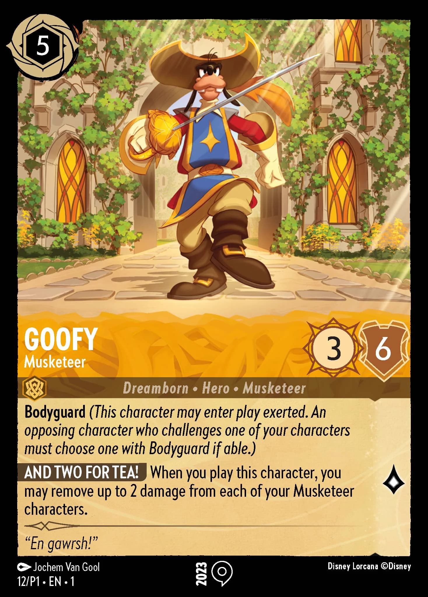 Goofy - Musketeer 12/P1 from The First Chapter