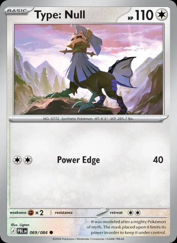 Type: Null 069/84 from Pitch Black