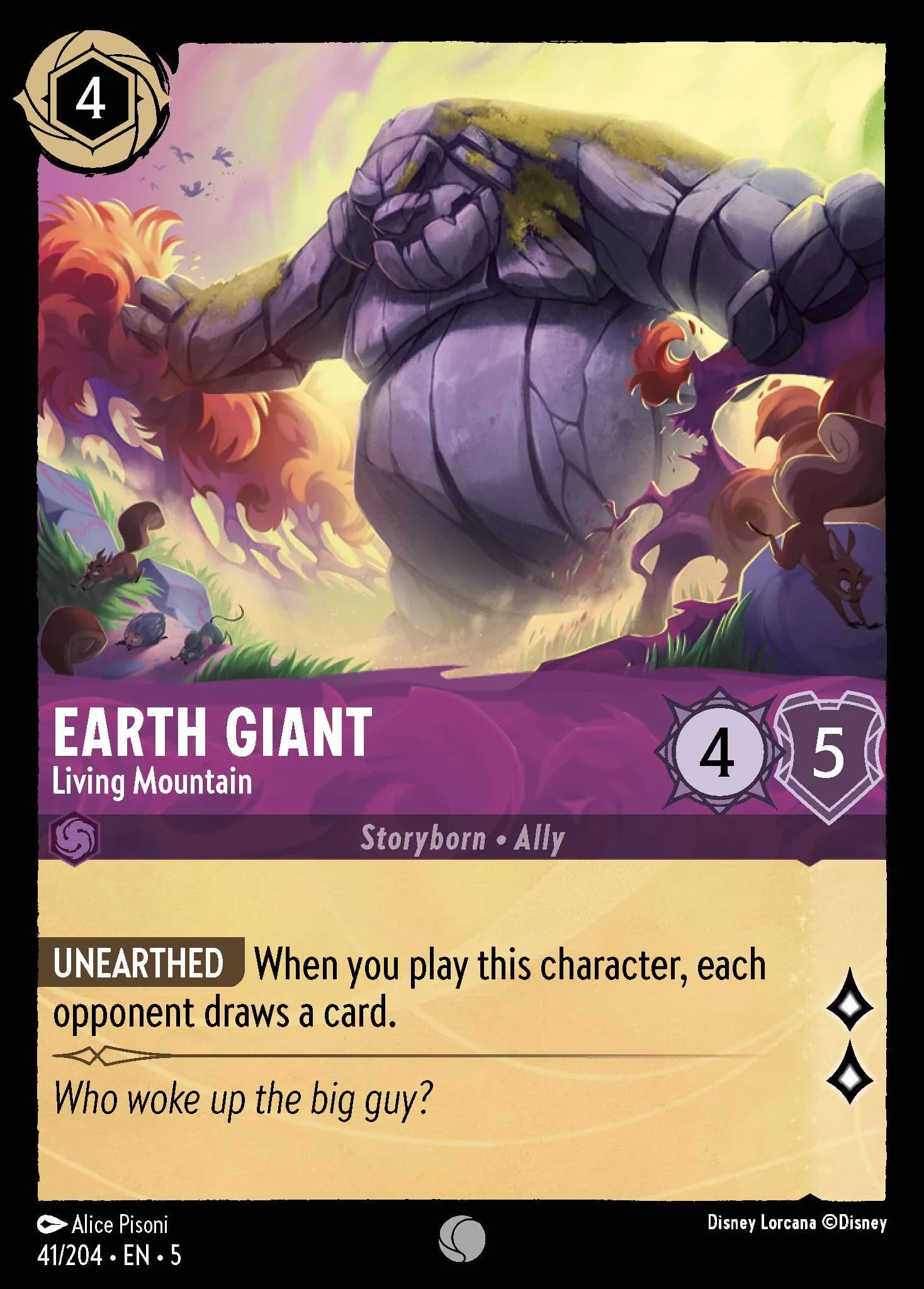 Earth Giant - Living Mountain 41/204 from Shimmering Skies