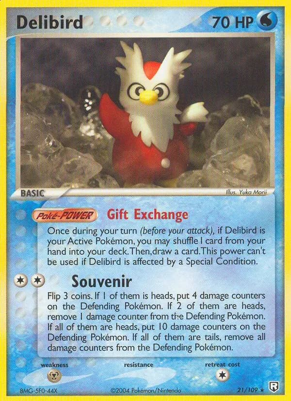 Delibird 21/109 from EX Team Rocket Returns