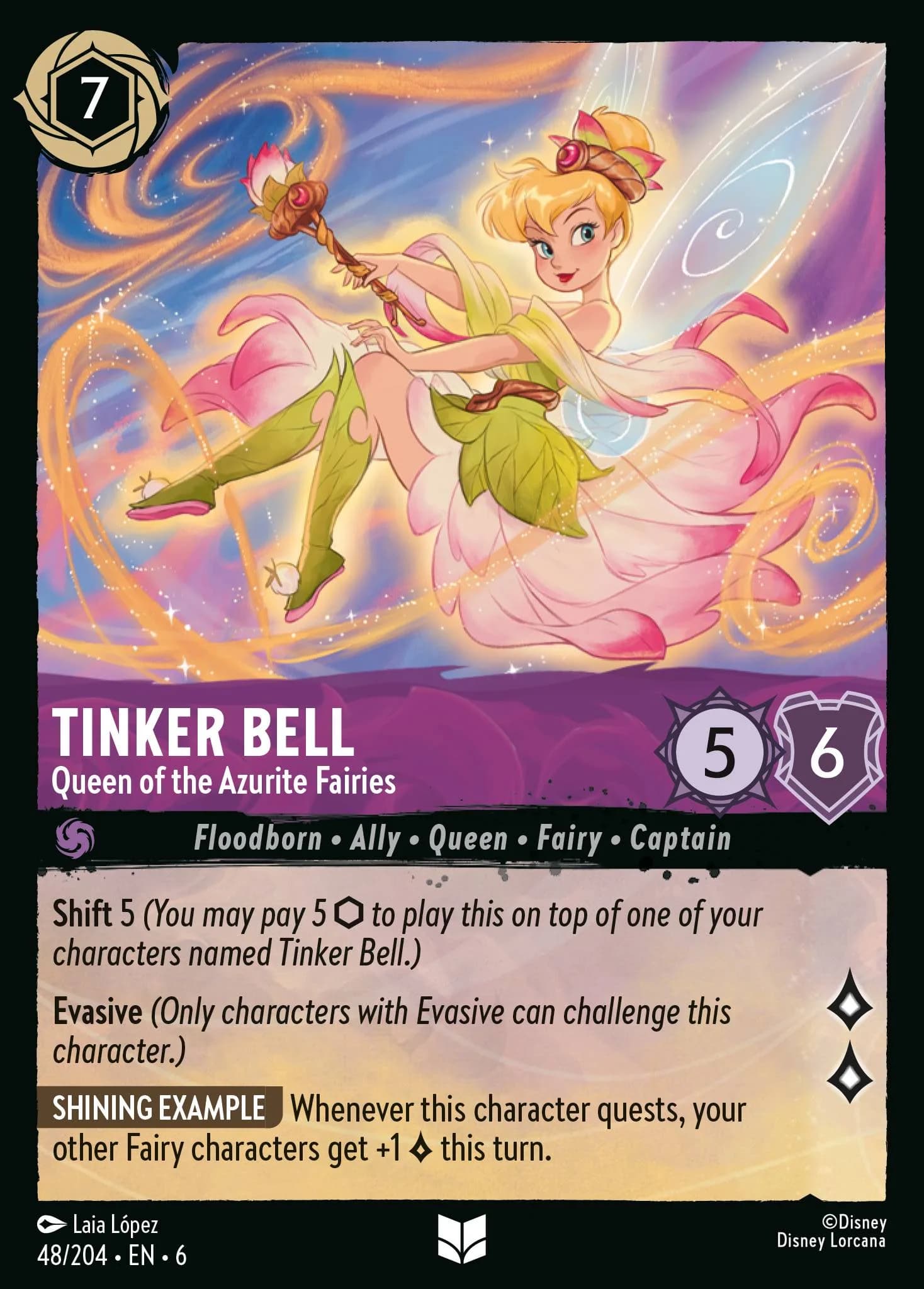 Tinker Bell - Queen of the Azurite Fairies 48/204 from Azurite Sea
