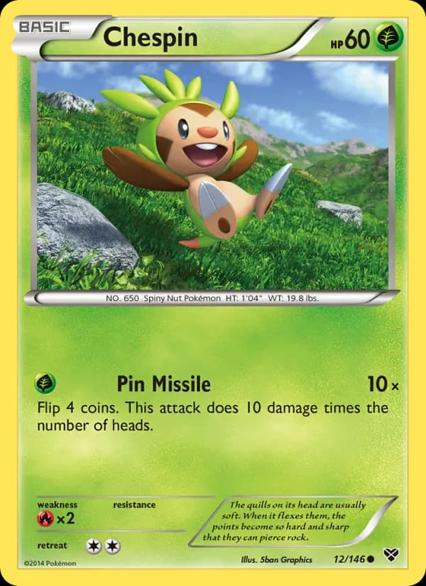 Chespin 12/146 from XY Base Set