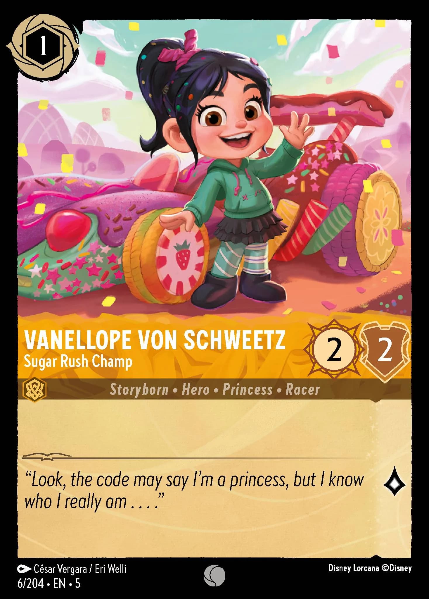 Vanellope von Schweetz - Sugar Rush Champ 6/204 from Shimmering Skies