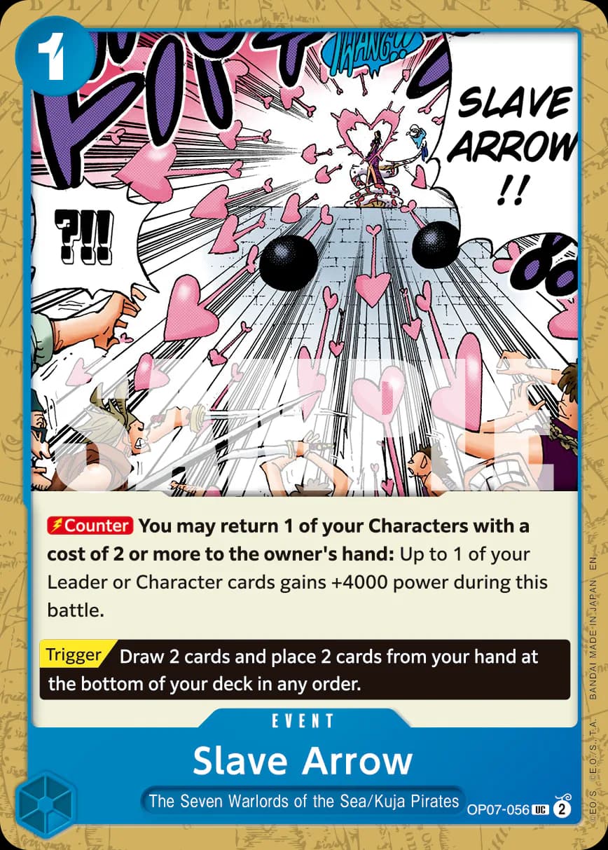 Slave Arrow OP07-056 Official alternate printing r1