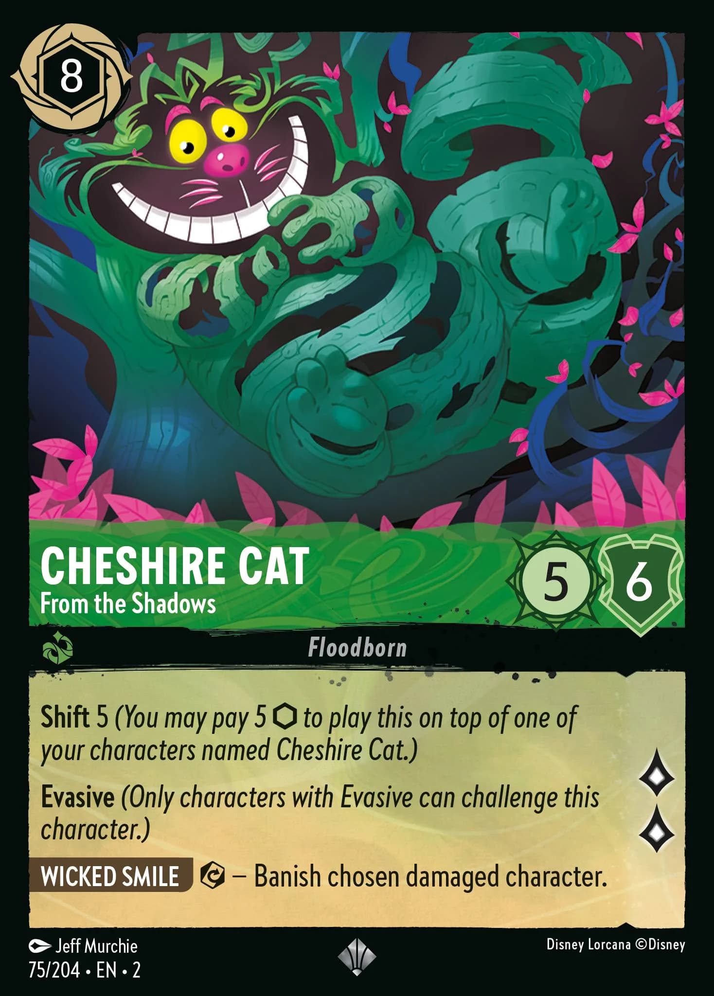 Cheshire Cat - From the Shadows 75/204 from Rise of the Floodborn