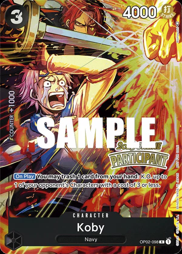 Koby OP02-098 Official alternate printing 1