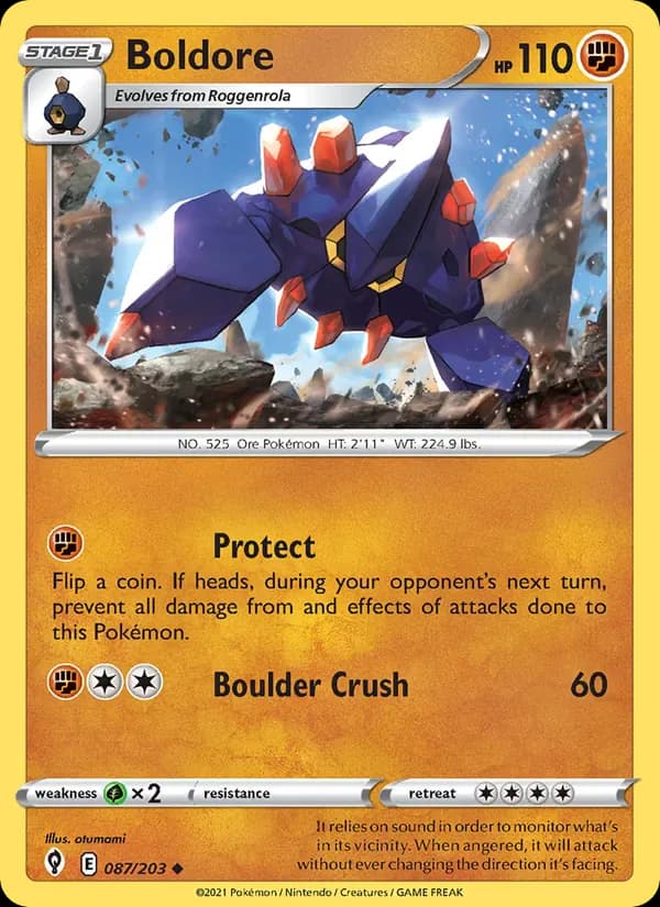 Boldore 87/203 from Evolving Skies