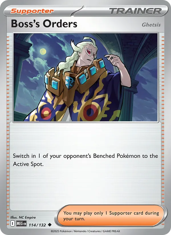 Boss's Orders 114/132 from Mega Evolution