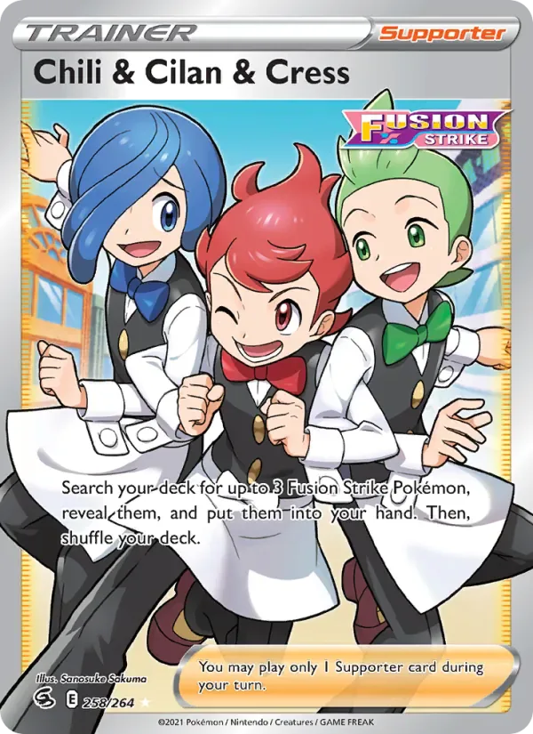 Chili & Cilan & Cress 258/264 from Fusion Strike