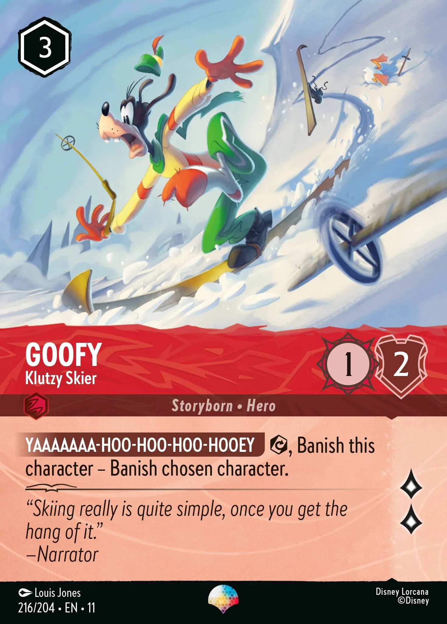 Goofy - Klutzy Skier 216/204 from Winterspell