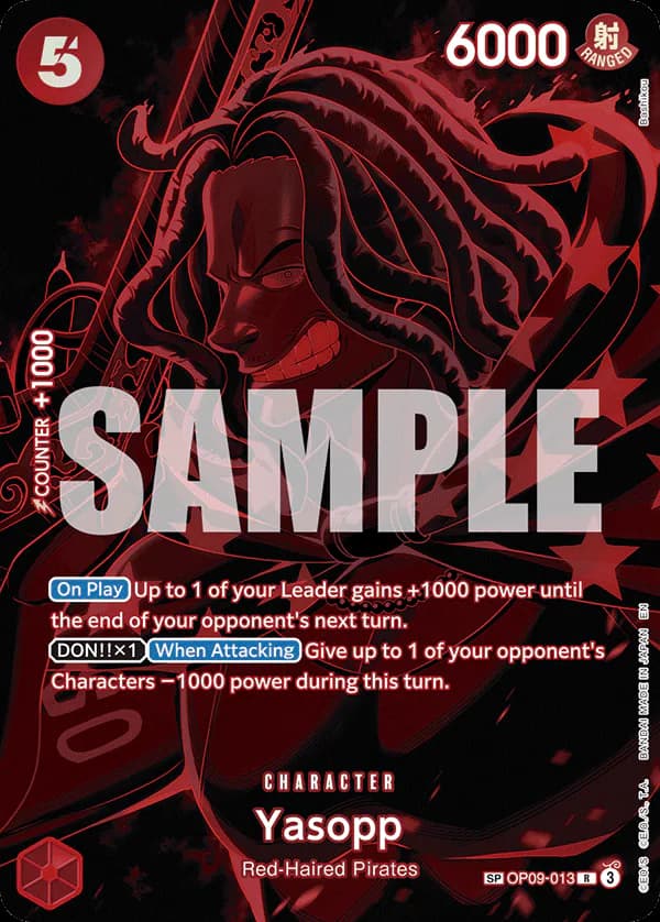 Yasopp OP09-013 Official alternate printing 2