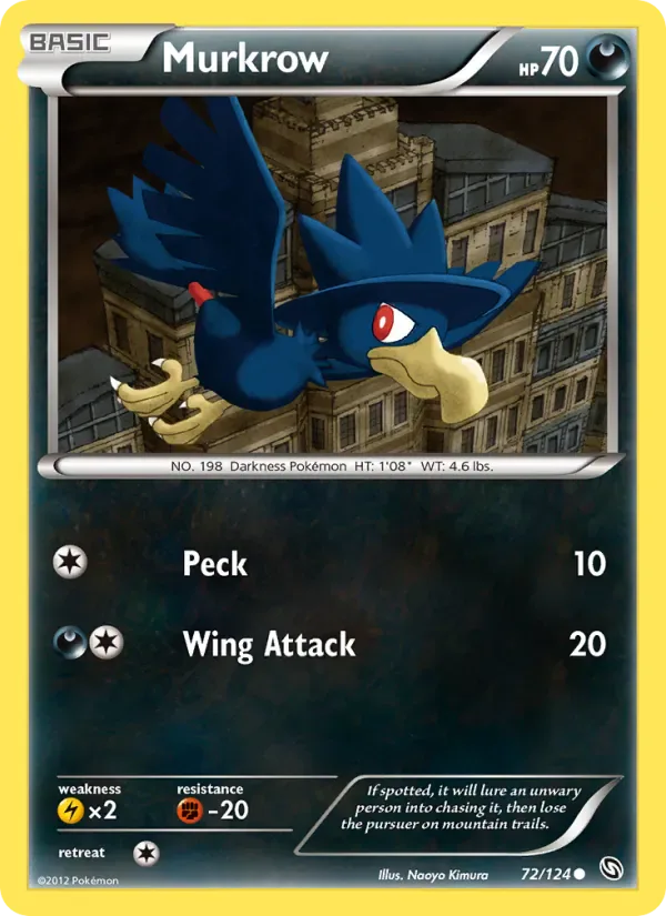 Murkrow 72/124 from Dragons Exalted