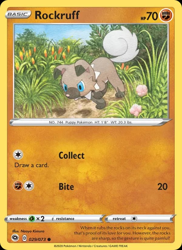 Rockruff 29/73 from Champion's Path