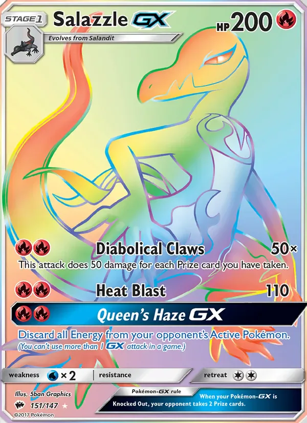 Salazzle GX 151/147 from Burning Shadows