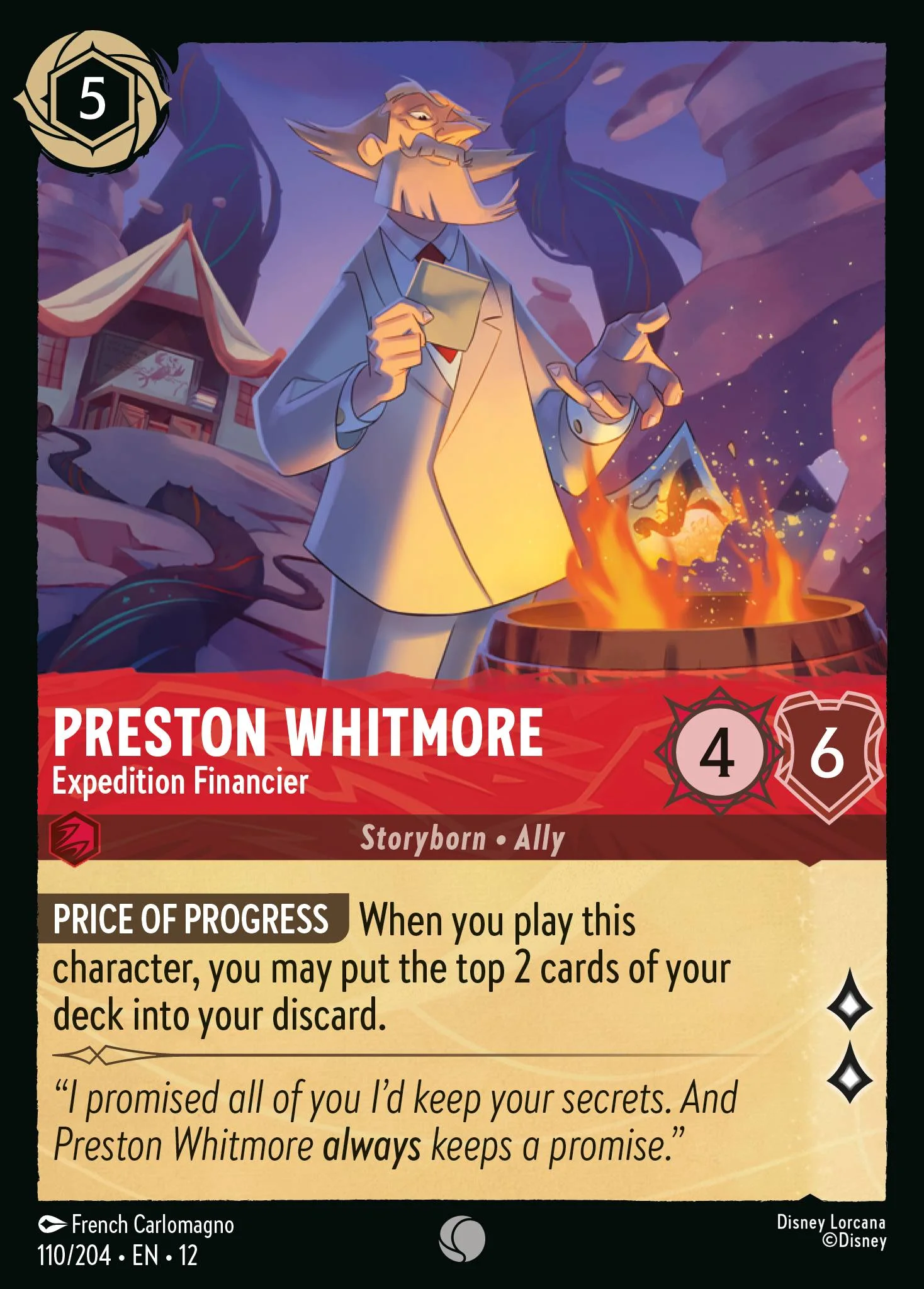 Preston Whitmore - Expedition Financier 110/204 from Wilds Unknown