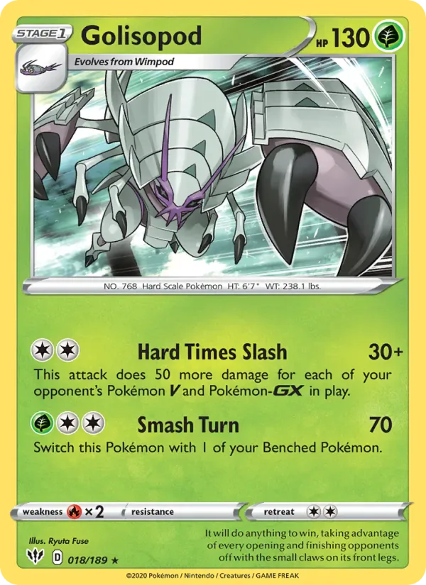Golisopod 18/189 from Darkness Ablaze