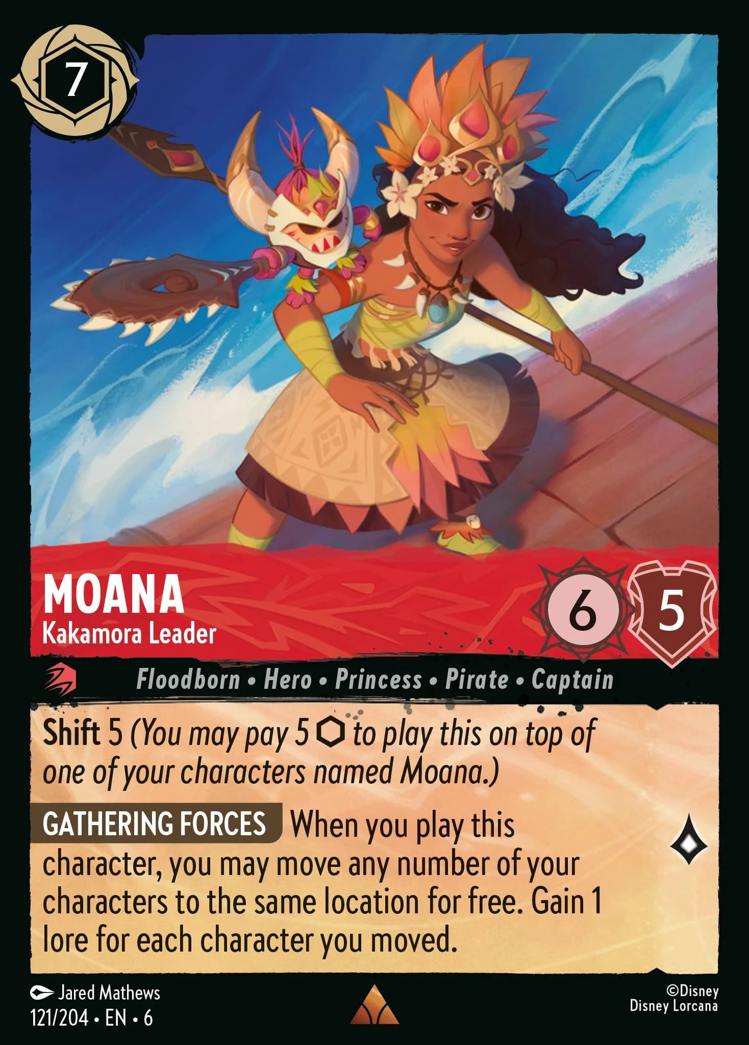 Moana - Kakamora Leader 121/204 from Azurite Sea