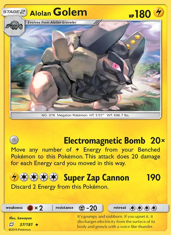 Alolan Golem 37/181 from Team Up