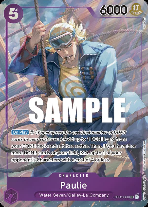 Paulie OP03-066 Official alternate printing 1
