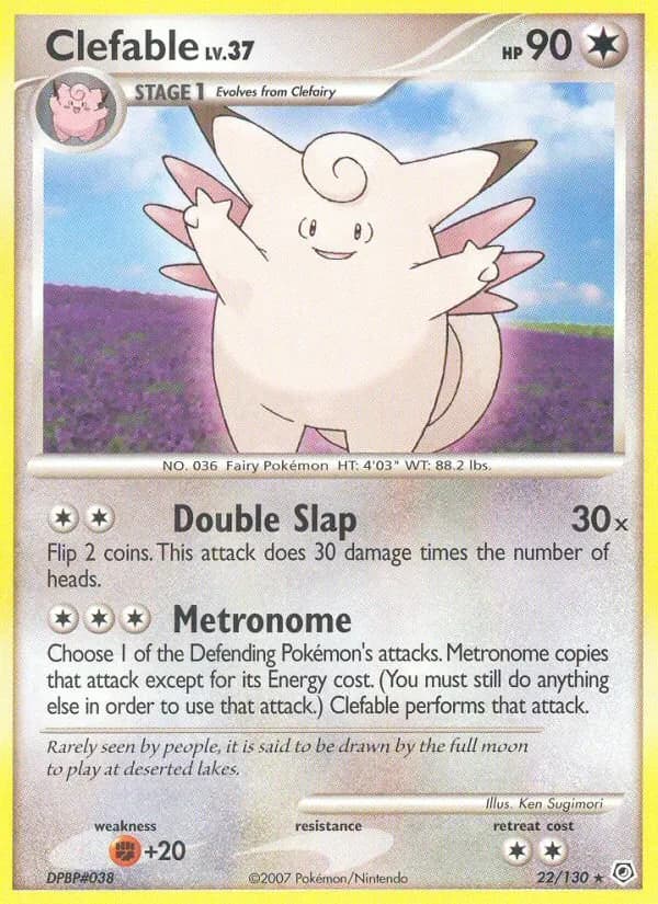 Clefable 22/130 from Diamond & Pearl
