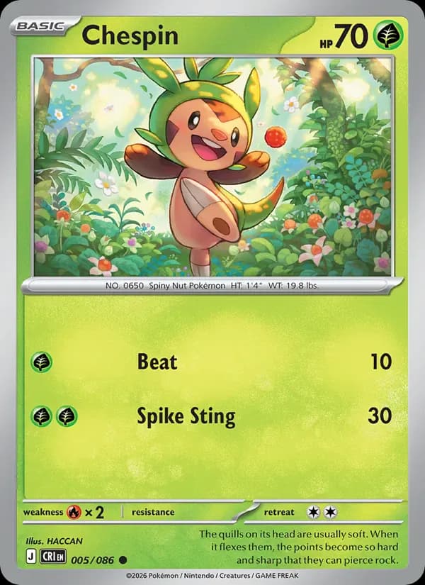 Chespin 005/86 from Chaos Rising