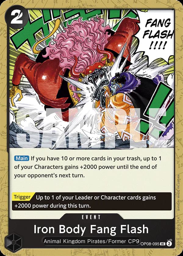 Iron Body Fang Flash OP08-095 Standard printing