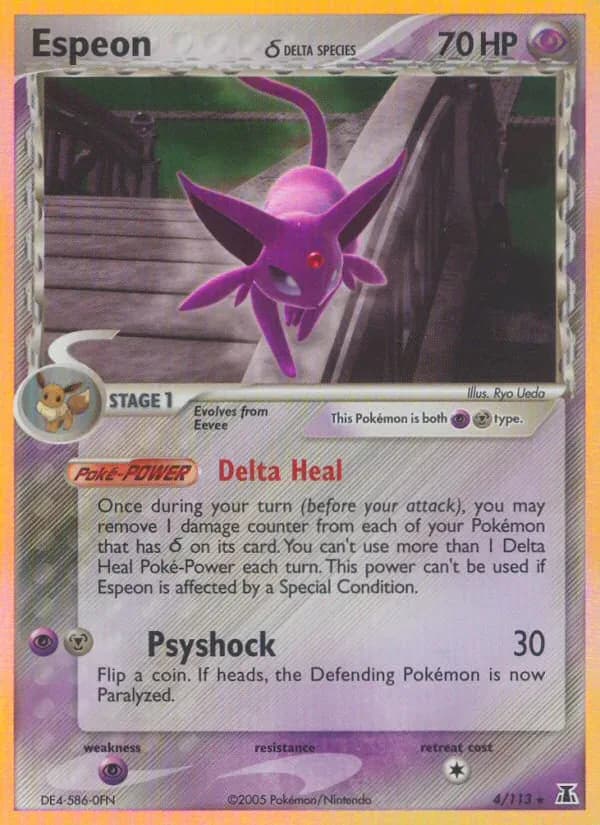 Espeon δ 4/113 from EX Delta Species
