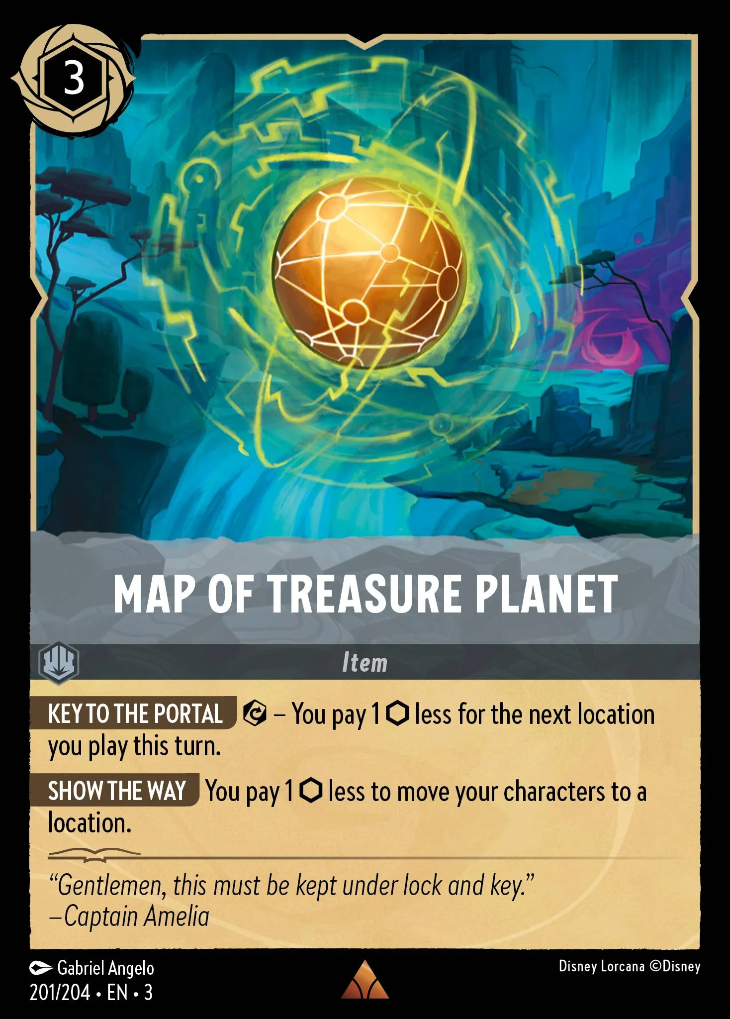 Map of Treasure Planet 201/204 from Into the Inklands