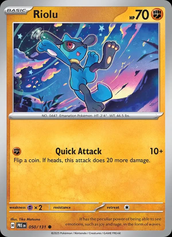 Riolu 050/131 from Prismatic Evolutions
