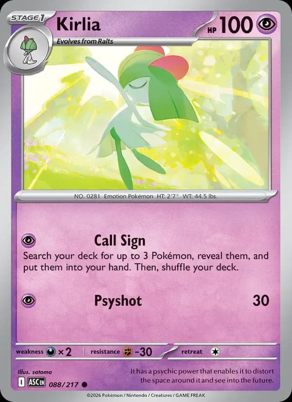 Kirlia 088/217 from Ascended Heroes