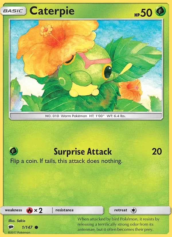 Caterpie 1/147 from Burning Shadows