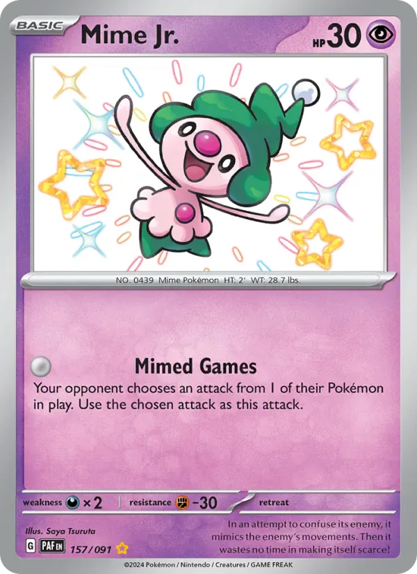 Mime Jr. 157/91 from Paldean Fates