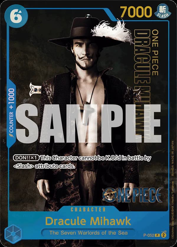Dracule Mihawk P-052 Official alternate printing 1