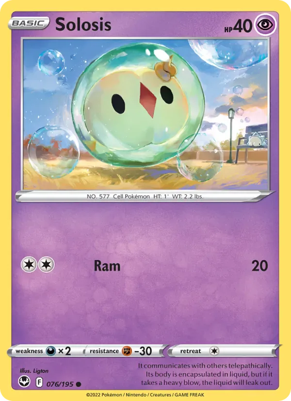 Solosis 076/195 from Silver Tempest