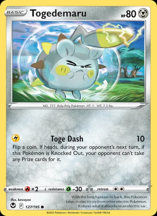 Togedemaru 127/195 from Silver Tempest