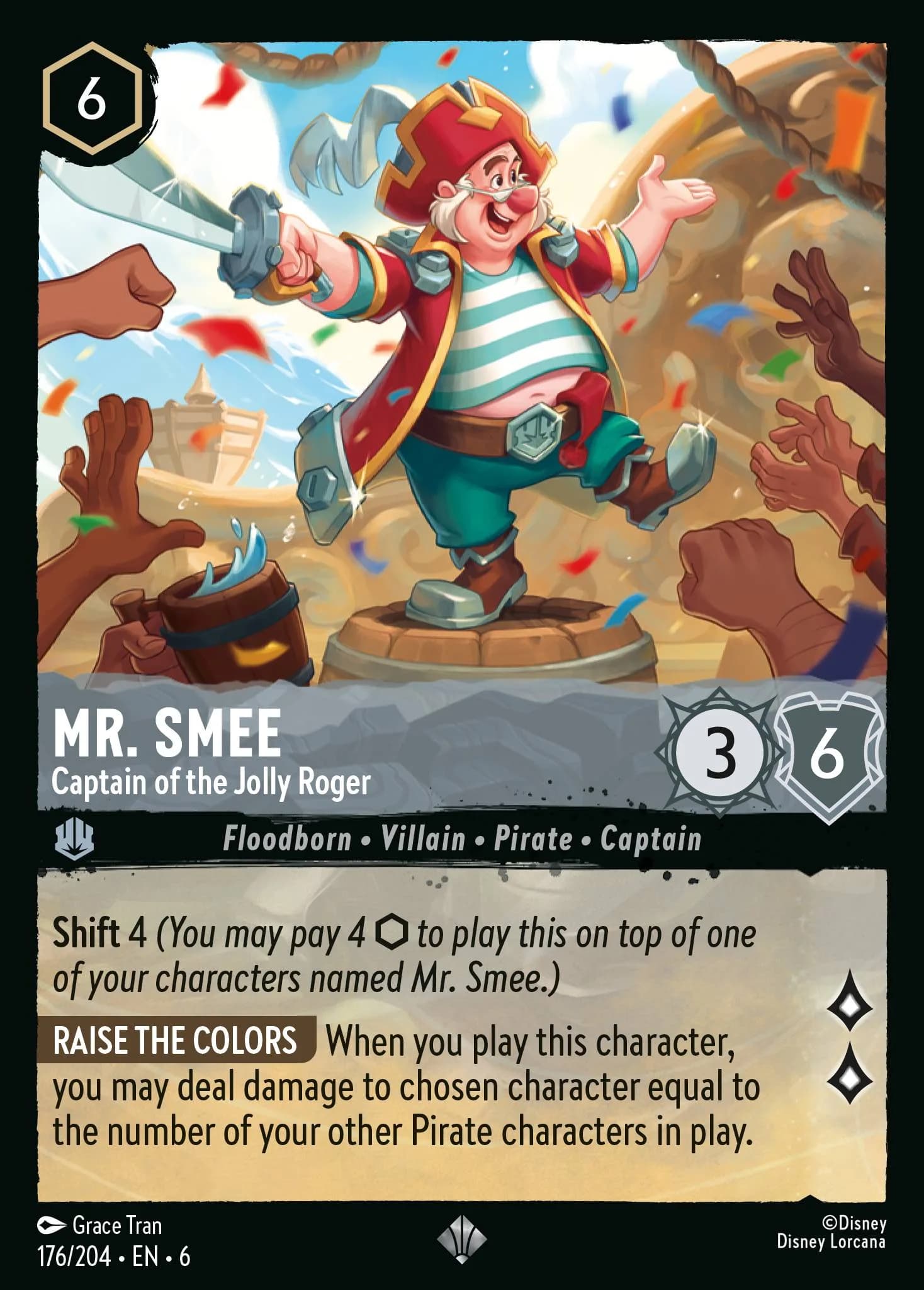 Mr. Smee - Captain of the Jolly Roger 176/204 from Azurite Sea