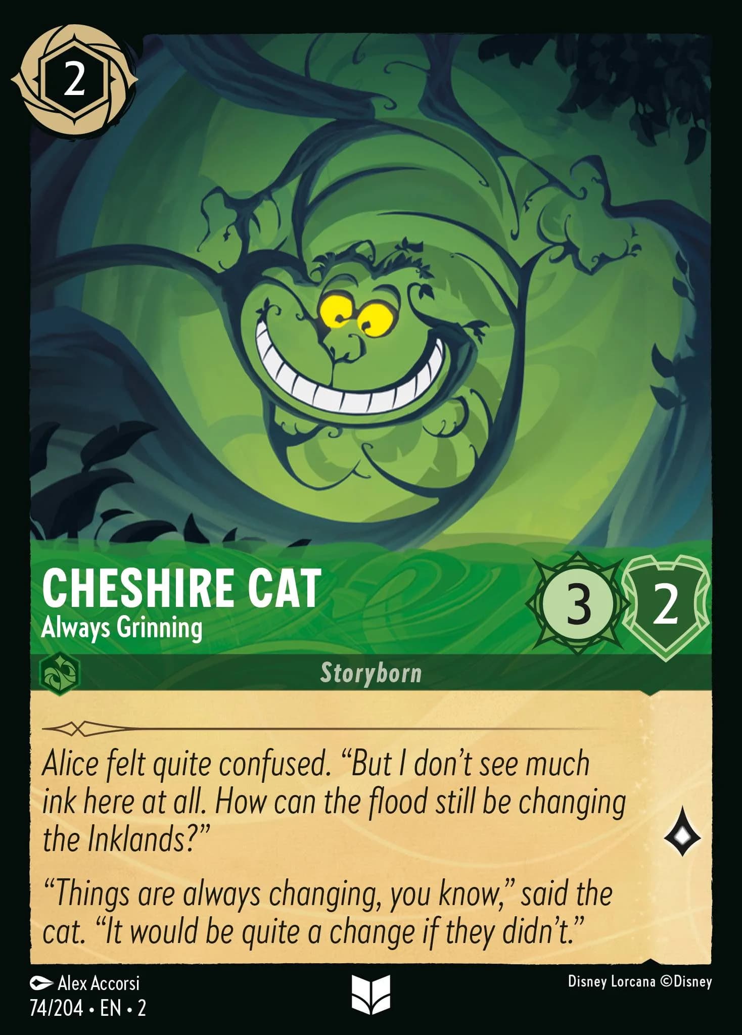 Cheshire Cat - Always Grinning 74/204 from Rise of the Floodborn