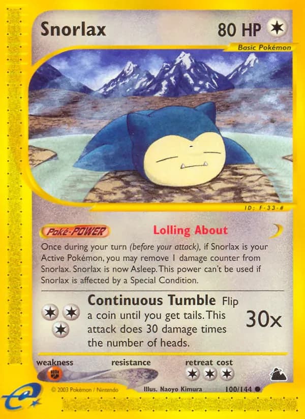 Snorlax 100/144 from Skyridge