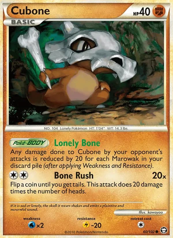 Cubone 60/102 from Triumphant