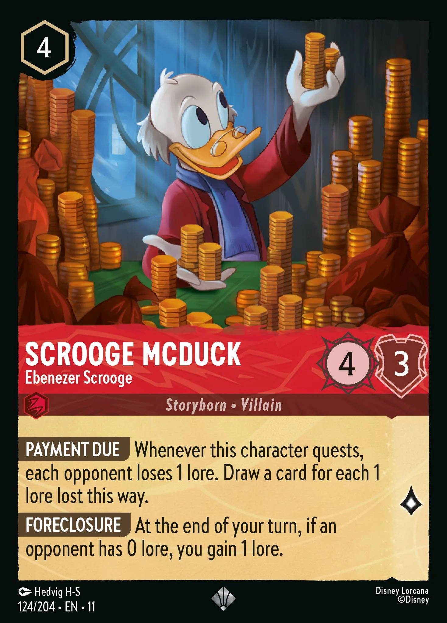 Scrooge McDuck - Ebenezer Scrooge 124/204 from Winterspell