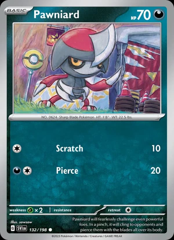 Pawniard 132/198 from Scarlet & Violet Base Set