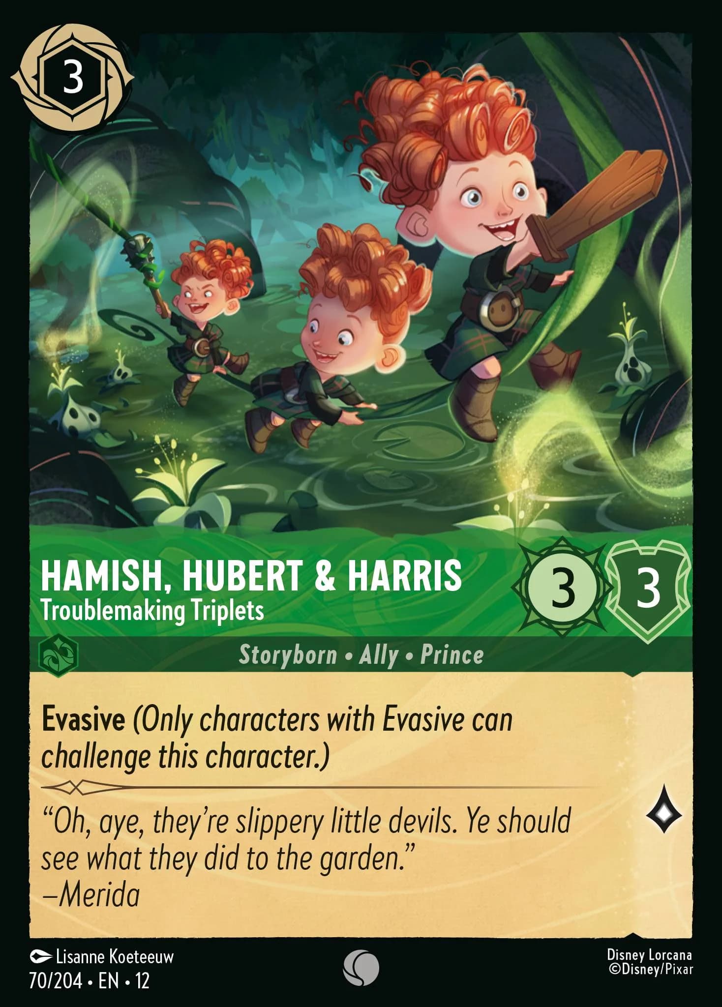 Hamish, Hubert & Harris - Troublemaking Triplets 70/204 from Wilds Unknown