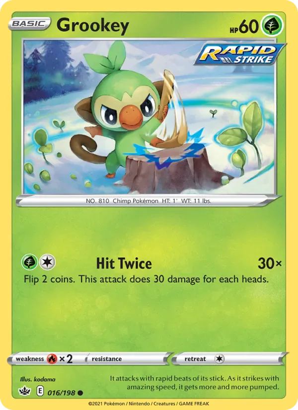 Grookey 16/198 from Chilling Reign