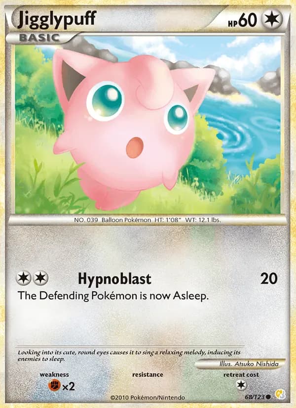 Jigglypuff 68/123 from HeartGold & SoulSilver