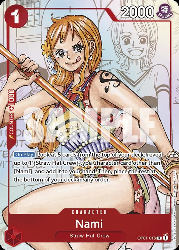 Nami OP01-016 Official alternate printing 2