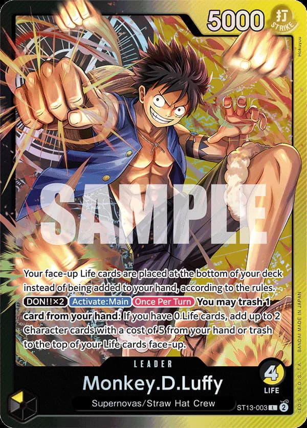 Monkey.D.Luffy ST13-003 Standard printing