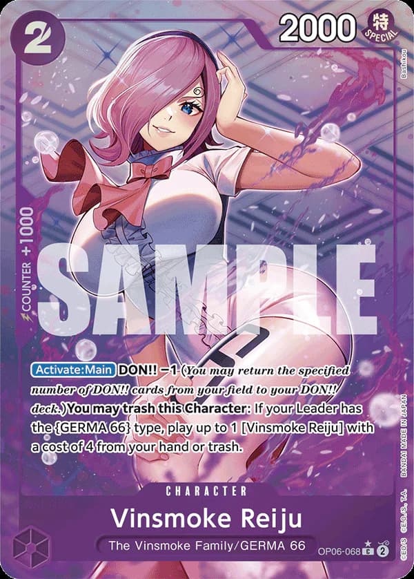 Vinsmoke Reiju OP06-068 Official alternate printing 3
